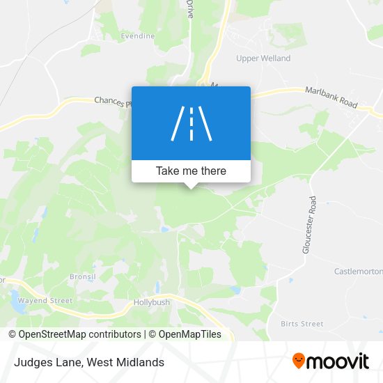 Judges Lane map