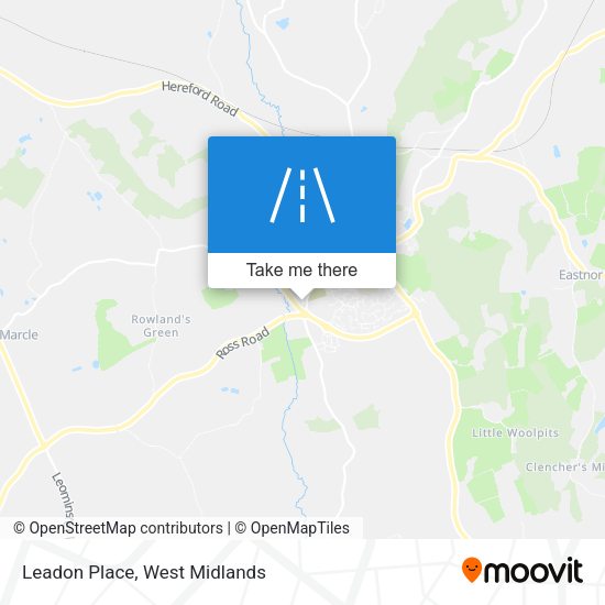 Leadon Place map