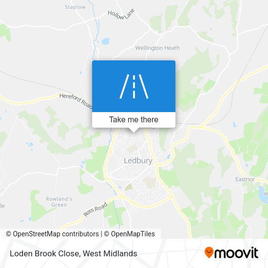 Loden Brook Close map