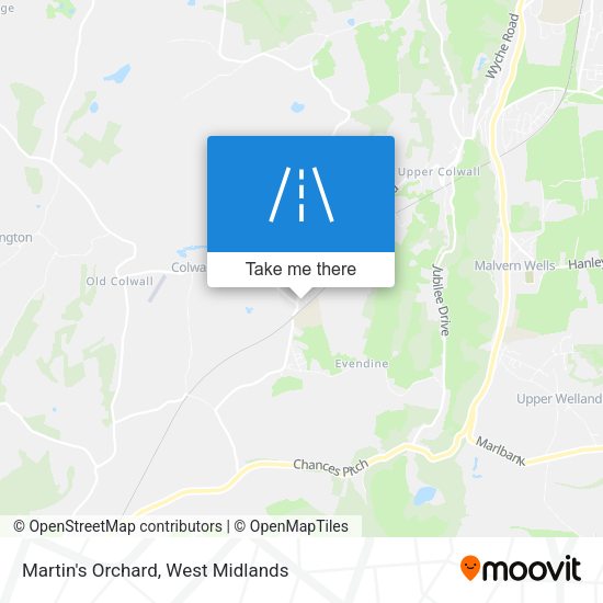 Martin's Orchard map