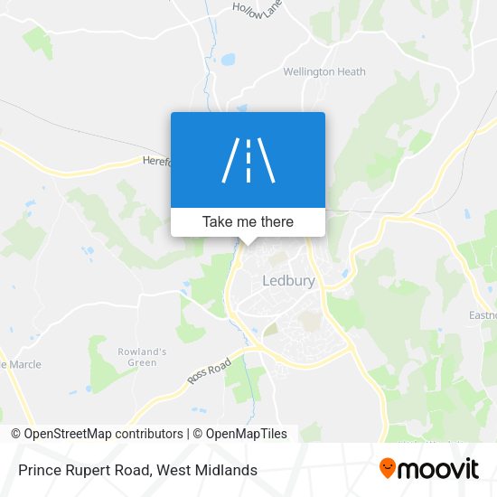 Prince Rupert Road map