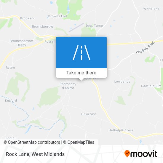 Rock Lane map