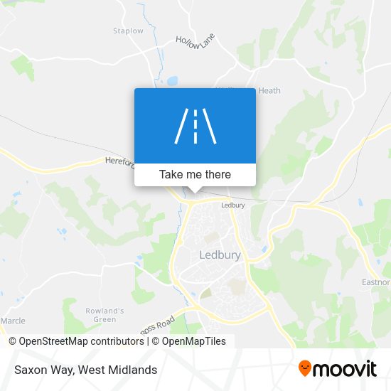 Saxon Way map