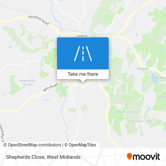 Shepherds Close map
