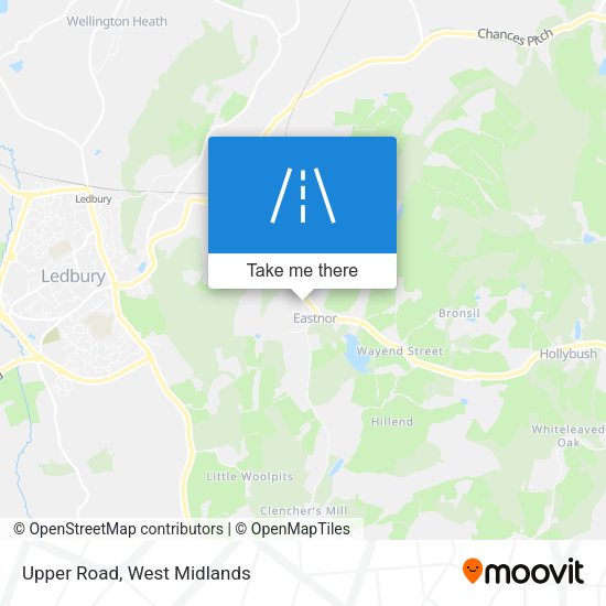 Upper Road map