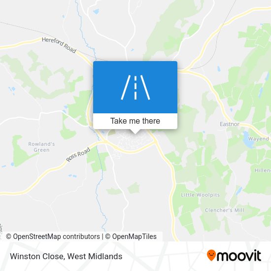 Winston Close map