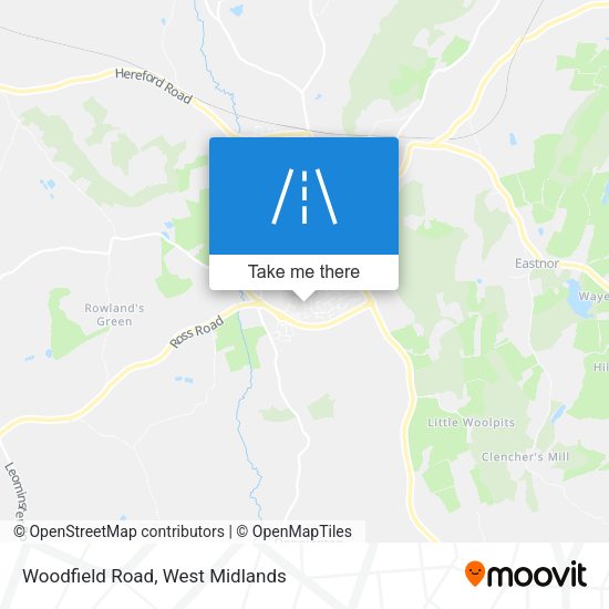 Woodfield Road map