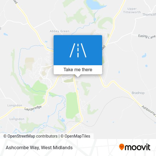 Ashcombe Way map