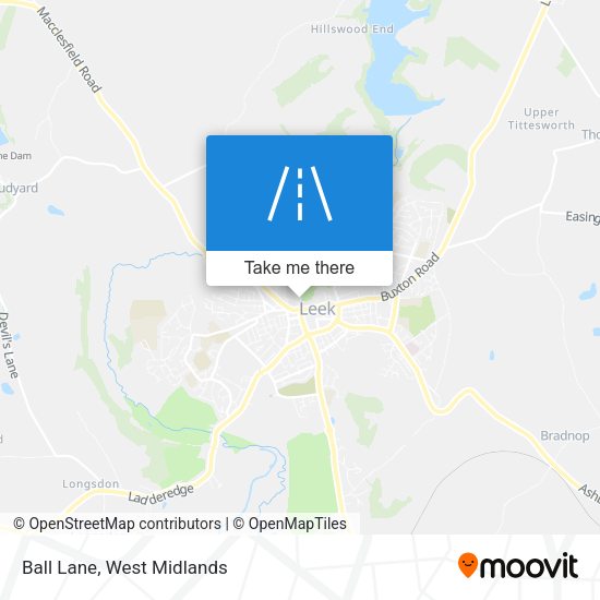 Ball Lane map