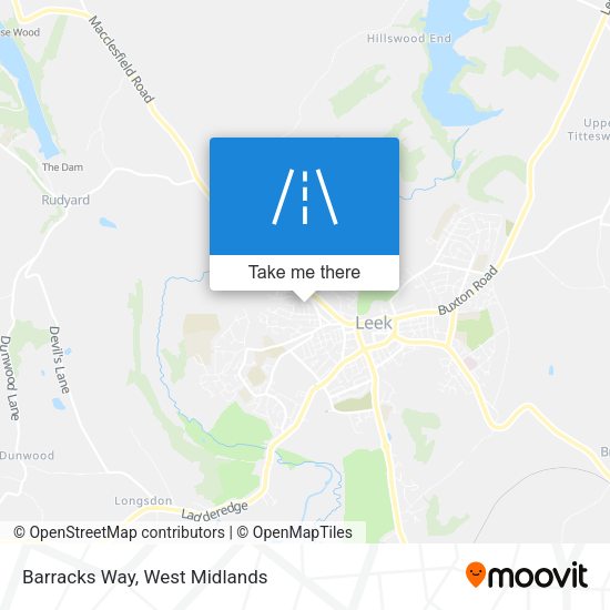 Barracks Way map