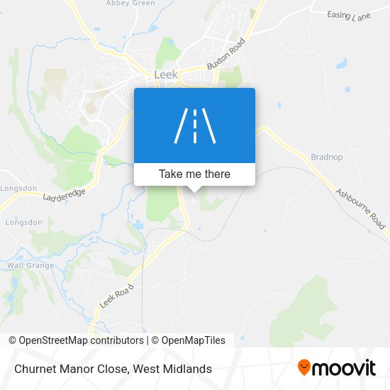 Churnet Manor Close map