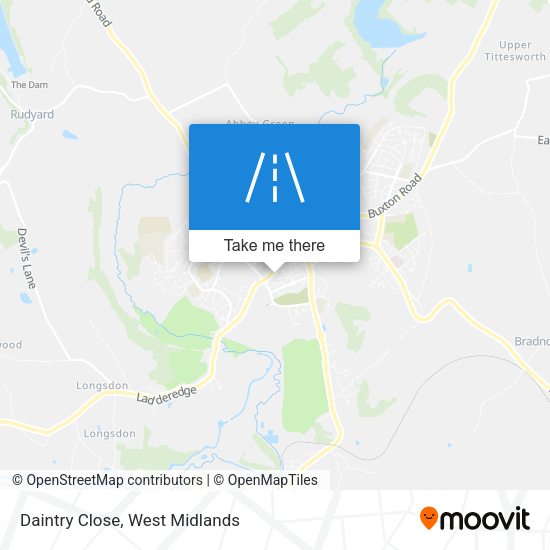 Daintry Close map