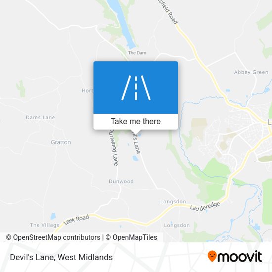 Devil's Lane map