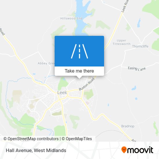 Hall Avenue map