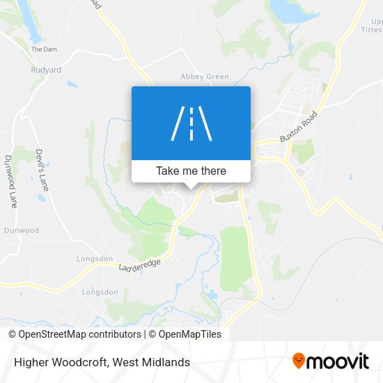 Higher Woodcroft map
