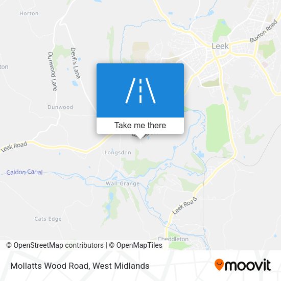 Mollatts Wood Road map