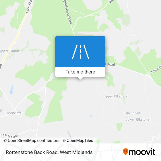 Rottenstone Back Road map