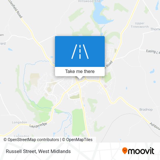 Russell Street map