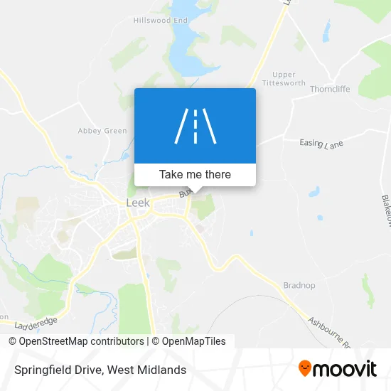 Springfield Drive map
