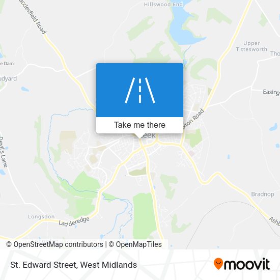 St. Edward Street map