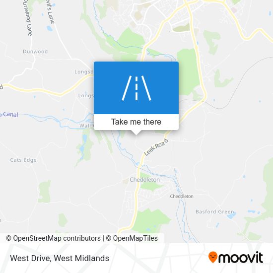West Drive map