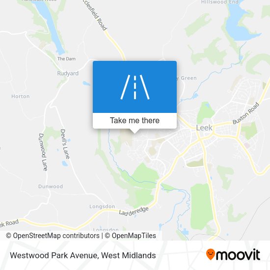 Westwood Park Avenue map