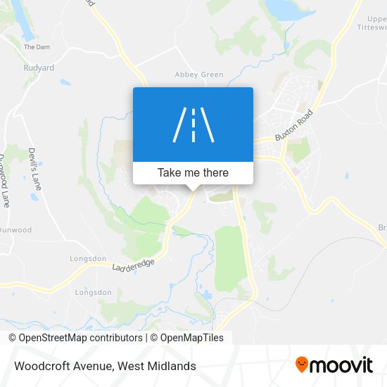 Woodcroft Avenue map