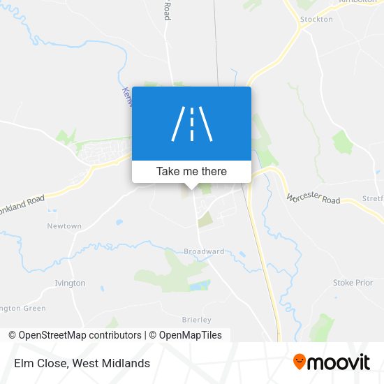 Elm Close map