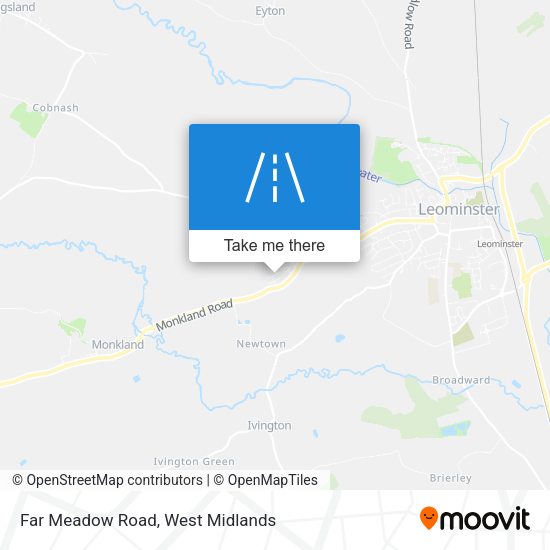 Far Meadow Road map