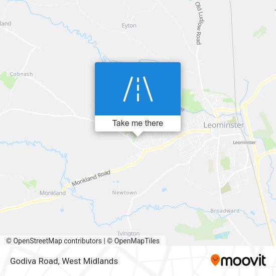 Godiva Road map