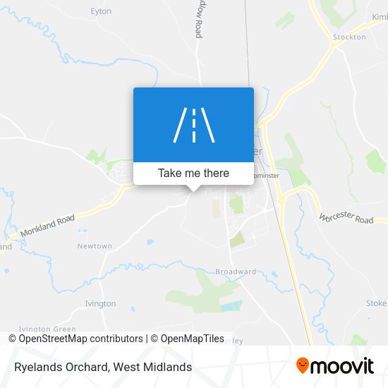Ryelands Orchard map