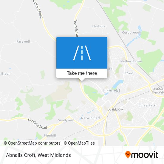 Abnalls Croft map