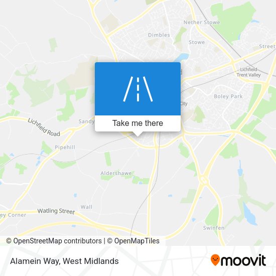 Alamein Way map