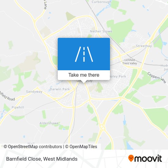 Barnfield Close map