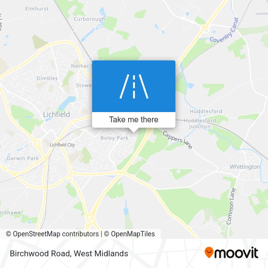Birchwood Road map