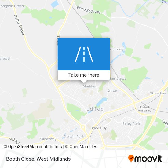 Booth Close map