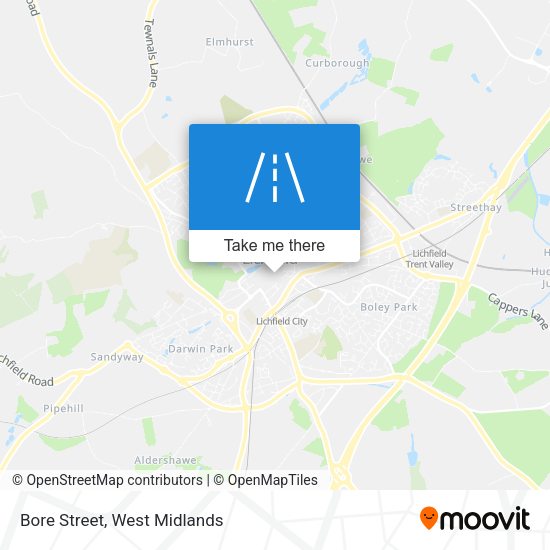 Bore Street map