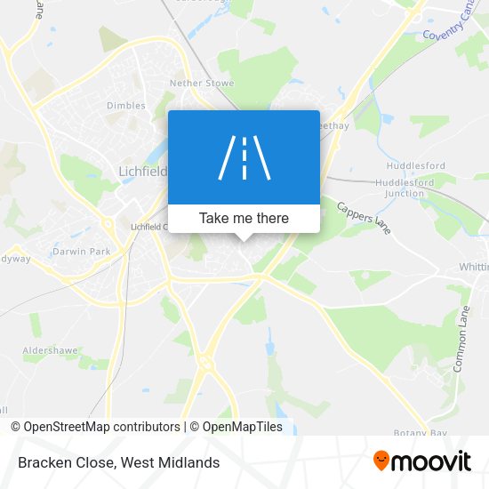 Bracken Close map