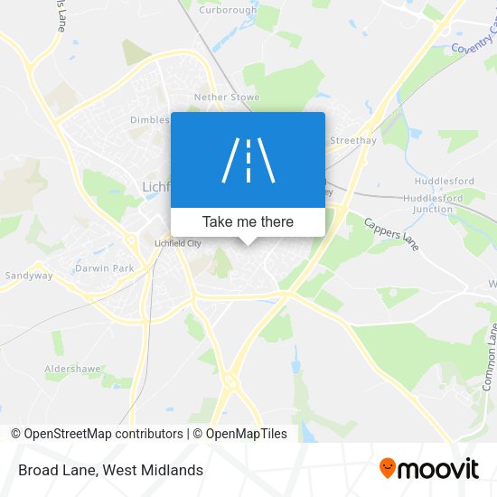 Broad Lane map