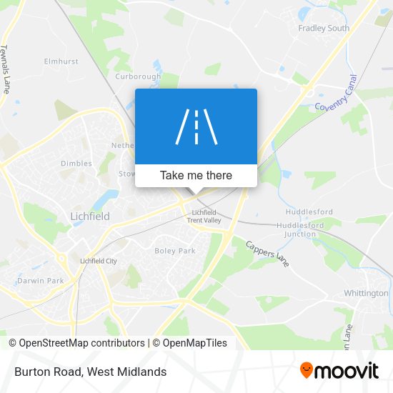 Burton Road map