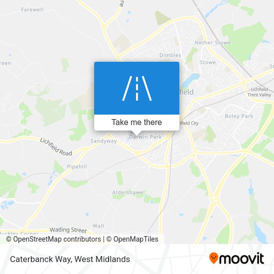 Caterbanck Way map