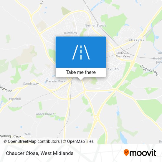 Chaucer Close map