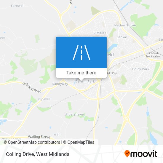 Colling Drive map