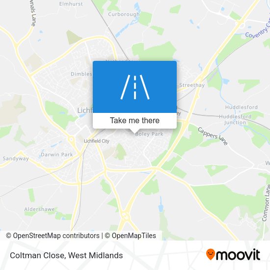 Coltman Close map