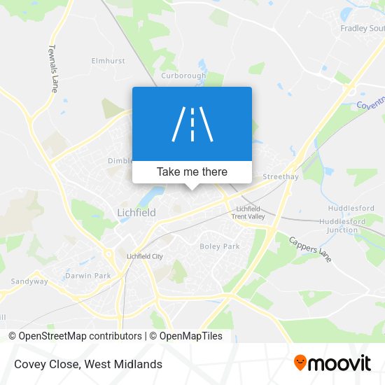 Covey Close map