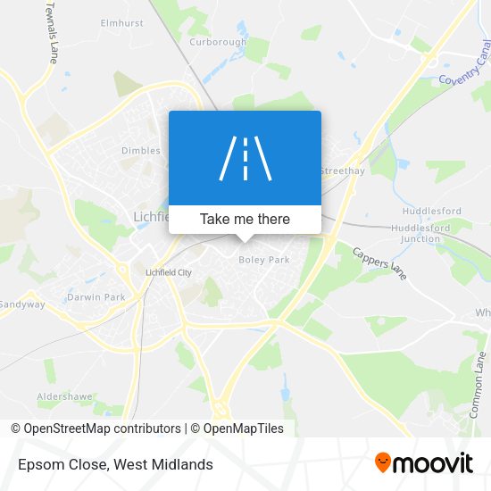 Epsom Close map