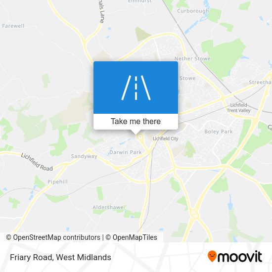 Friary Road map