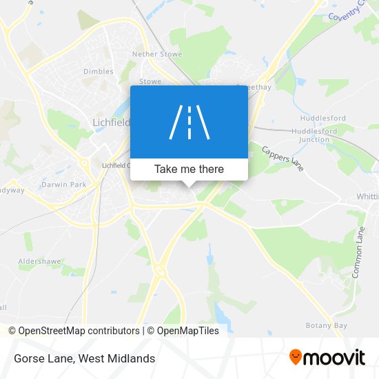 Gorse Lane map
