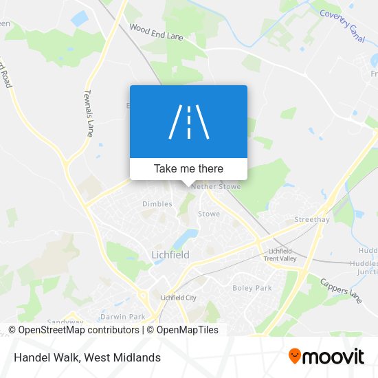 Handel Walk map