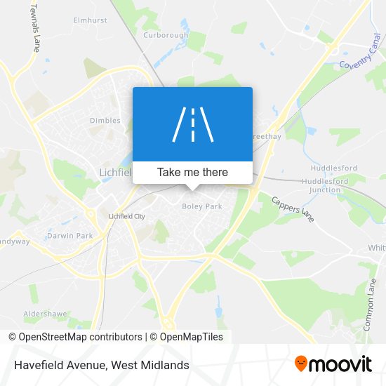 Havefield Avenue map